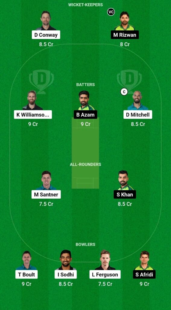 New Zeland vs Pakistan Dream11 Prediction